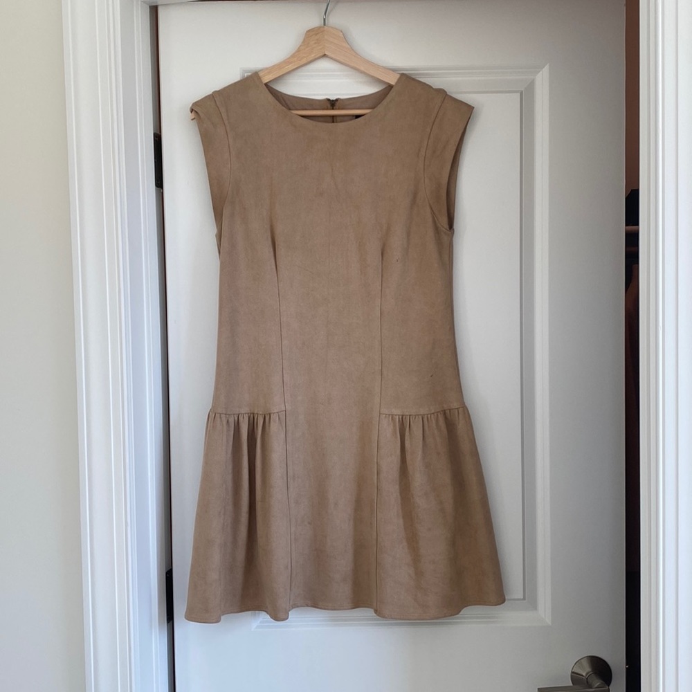 Suede greylin dress